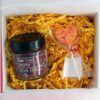 Cutie cadou Goji Deshidratate și Acadea de ciocolată cu aromă de portocală