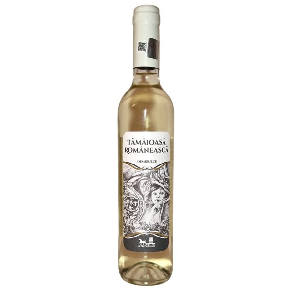 Vin alb demidulce, Tămâioasă Românească Demidulce 2020, 0.50ml